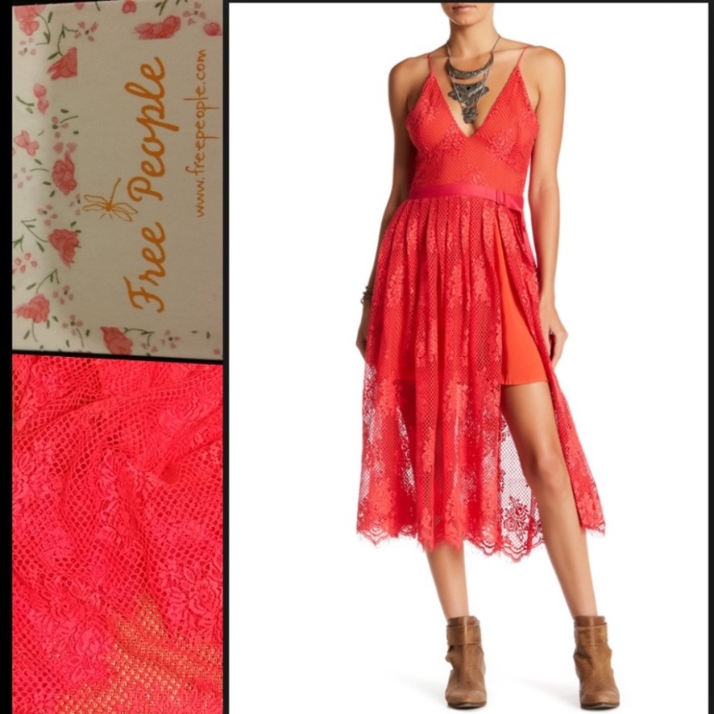 Free people coral dress
